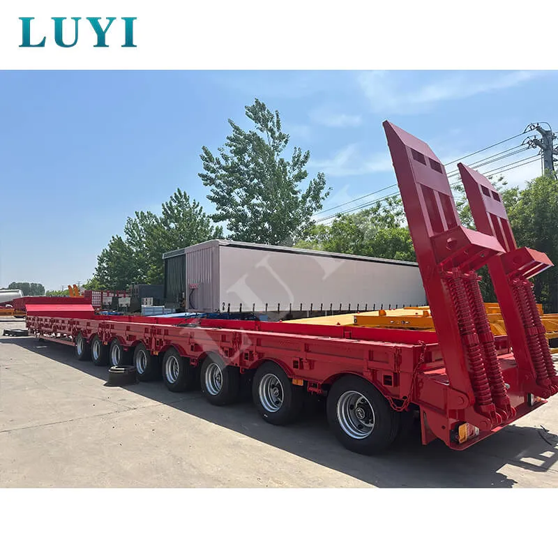 17‑8m extendable 8‑axle low‑bed semi‑trailer