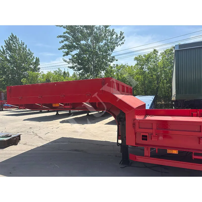 17‑8m Extendable 8‑Axle Low‑Bed Semi‑Trailer, 80‑100 Tons Load Capacity