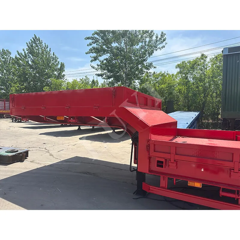 17‑8m Extendable 8‑Axle Low‑Bed Semi‑Trailer, 80‑100 Tons Load Capacity