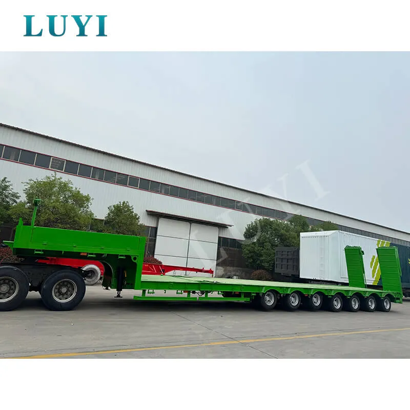 Low Bed Semi Trailer Heavy Cargo Transport Reference For Local Logistics Operators In Africa