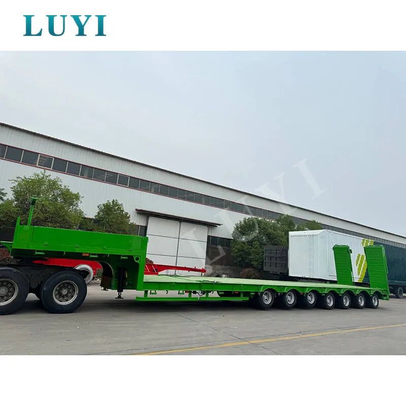 7‑axle low‑bed semi‑trailer