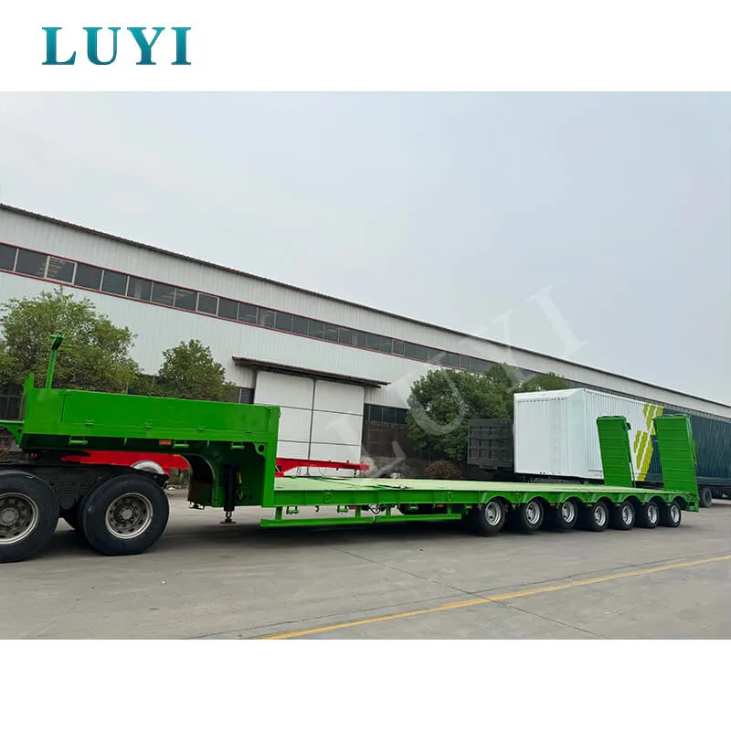 7‑axle low‑bed semi‑trailer