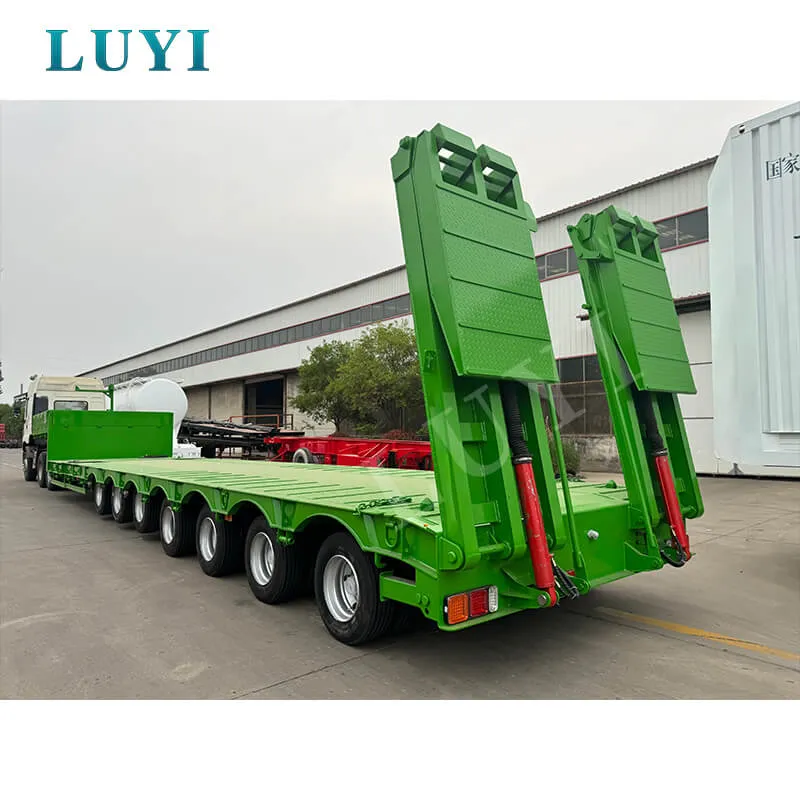 7‑axle low‑bed semi‑trailer