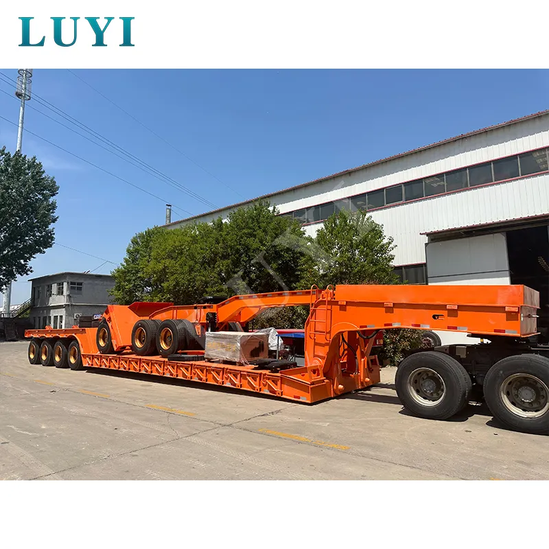 4‑axle low‑bed semi‑trailer