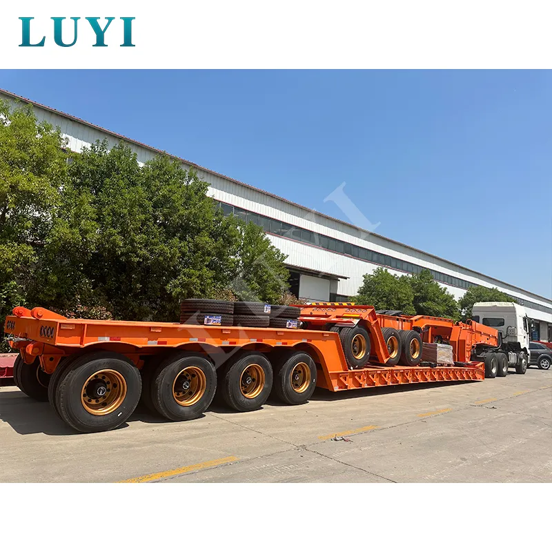 4‑axle low‑bed semi‑trailer