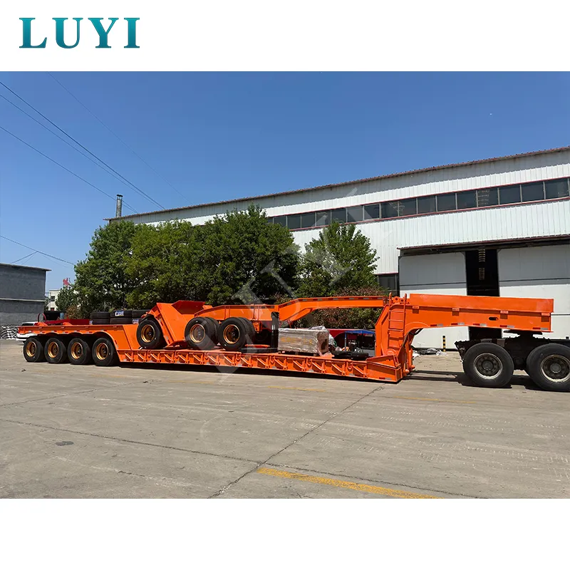 4‑axle low‑bed semi‑trailer