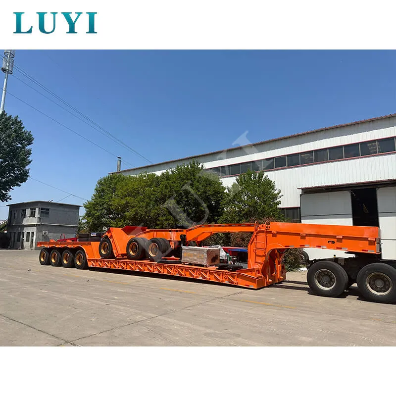 4‑axle low‑bed semi‑trailer
