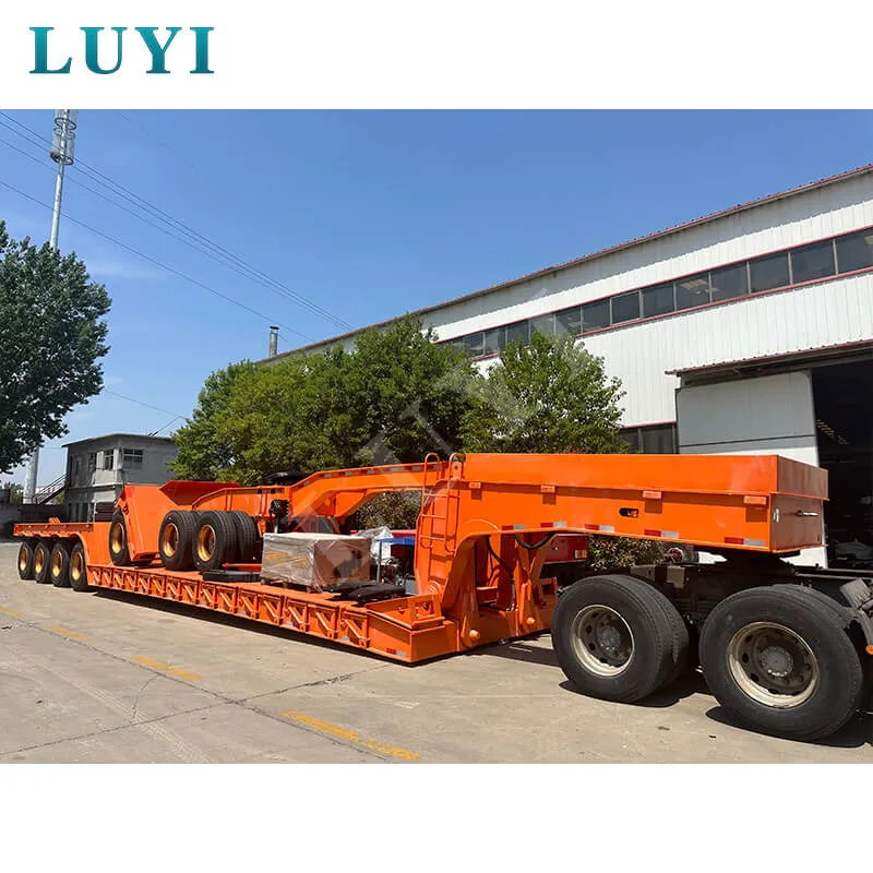 4‑axle low‑bed semi‑trailer