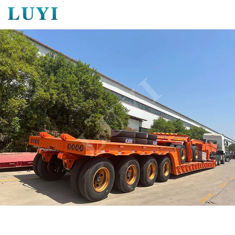 4‑axle low‑loader semi‑trailer