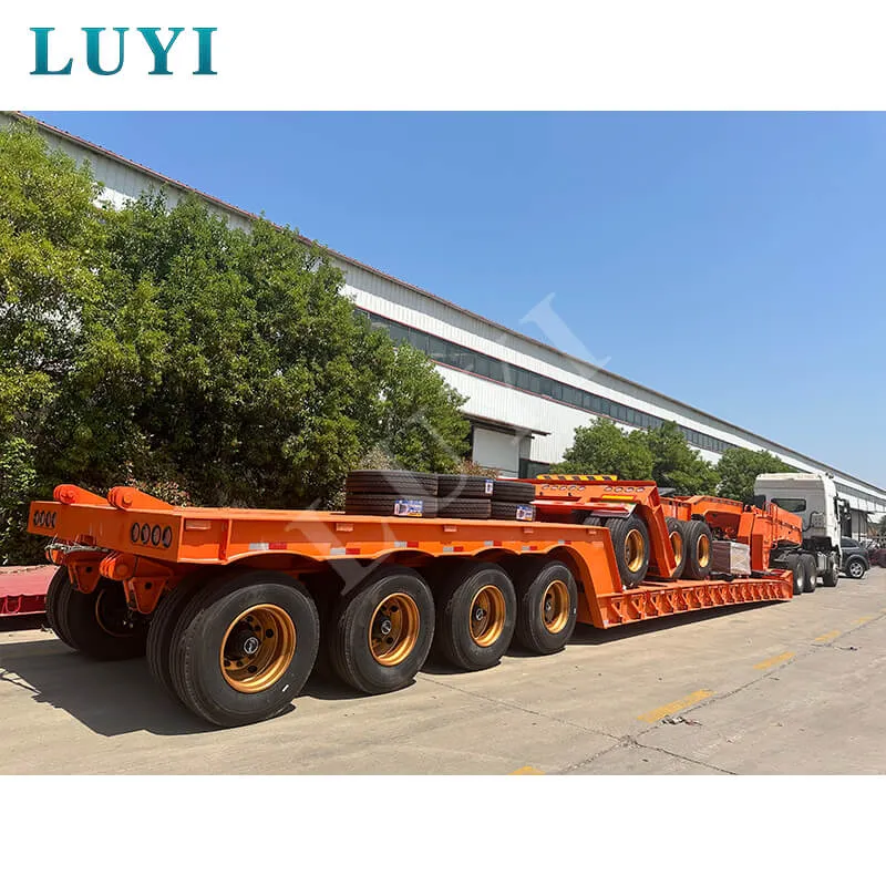 4‑axle low‑loader semi‑trailer