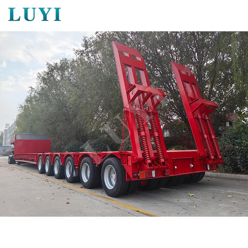 18m extendable low‑bed semi‑trailer, 5m extension length