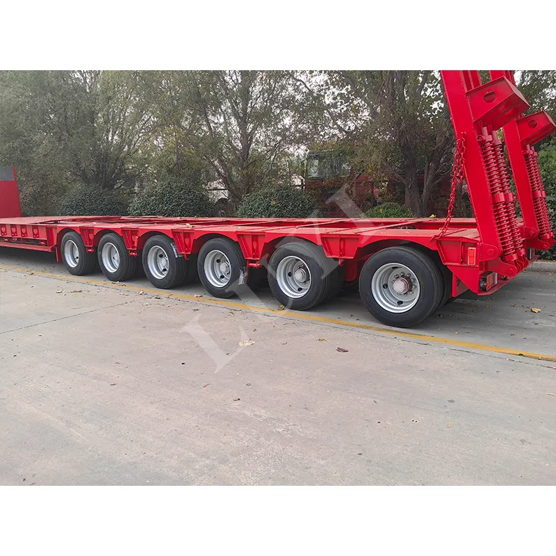 18m extendable low‑bed semi‑trailer, 5m extension length