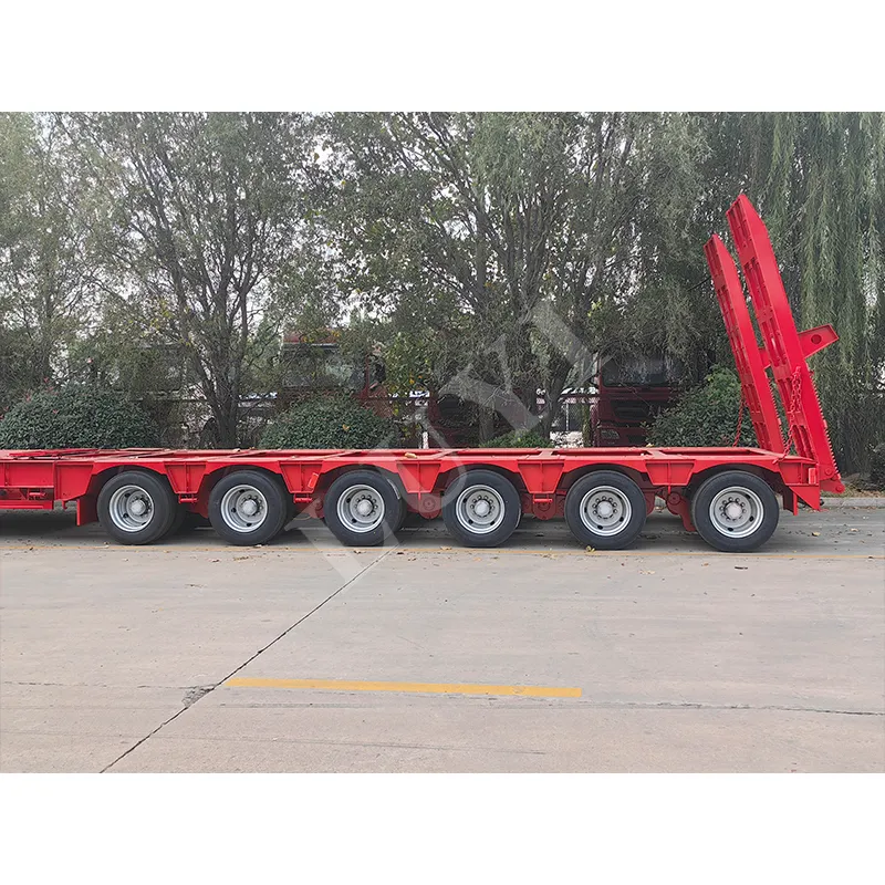 18m extendable low‑bed semi‑trailer, 5m extension length