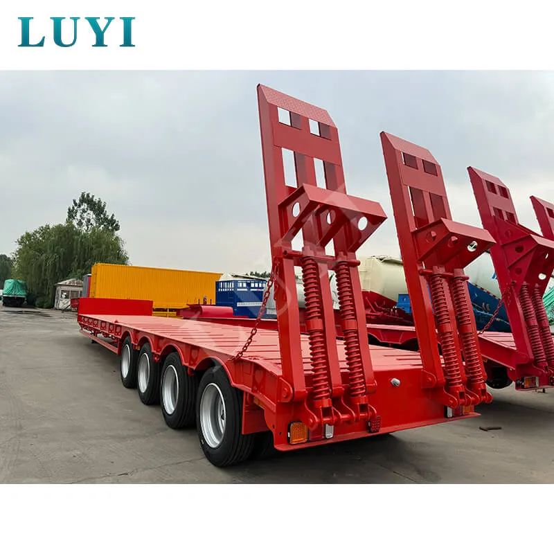 4‑axle low‑bed semi‑trailer