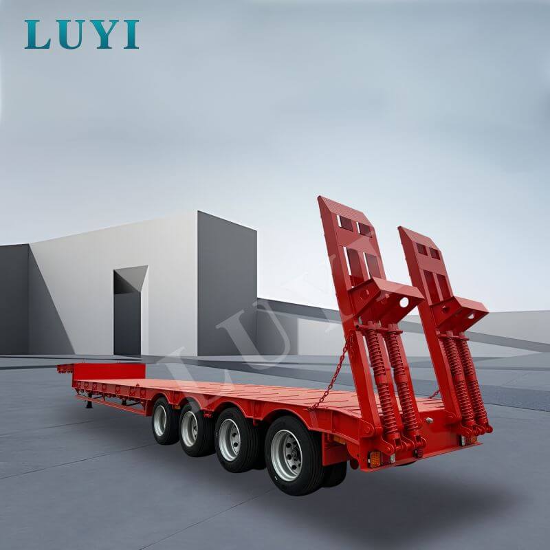 4‑axle low‑bed semi‑trailer