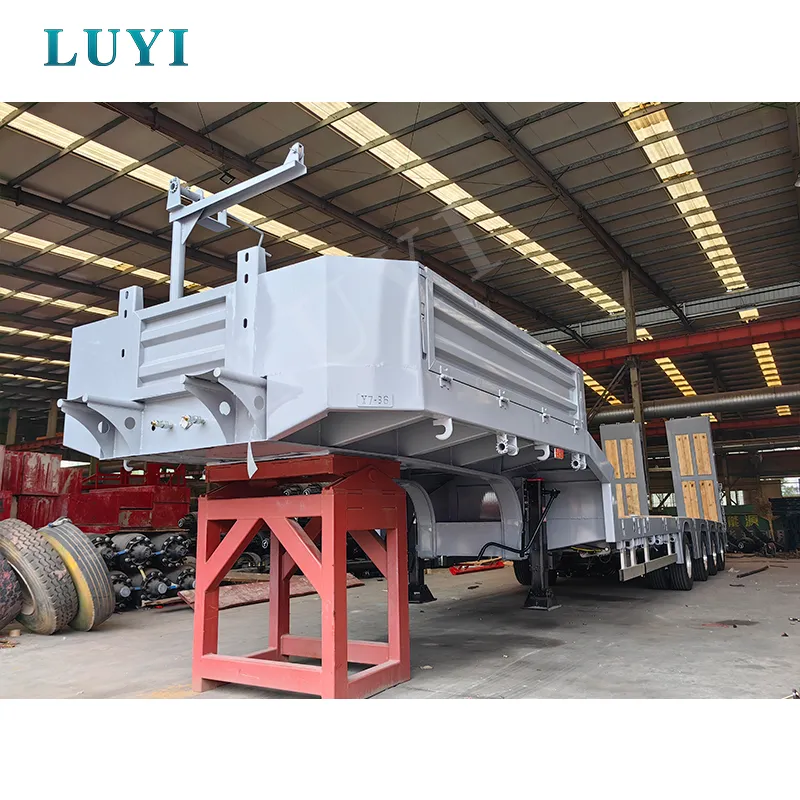 16‑meter 4‑axle extensible low‑bed semi‑trailer
