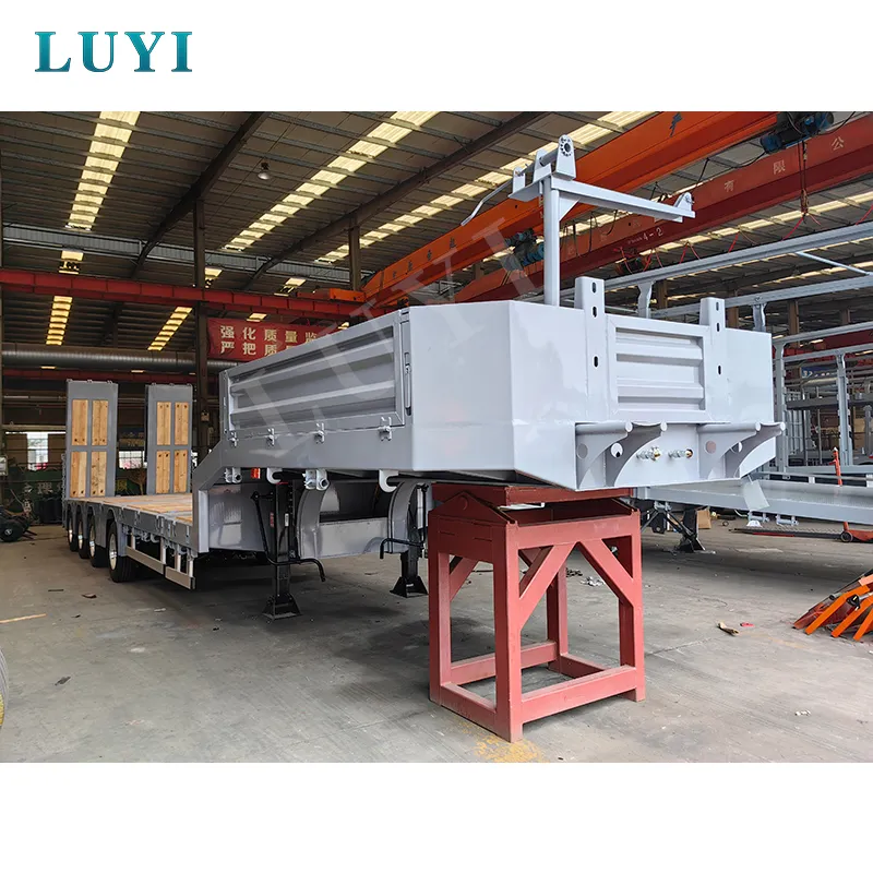 16m 4‑axle 6‑meter extensible low‑bed semi‑trailer