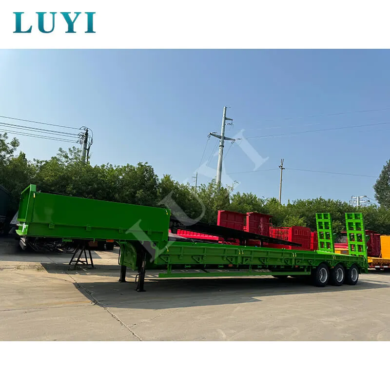 LUYI AUTO 3‑axle low‑bed semi‑trailer