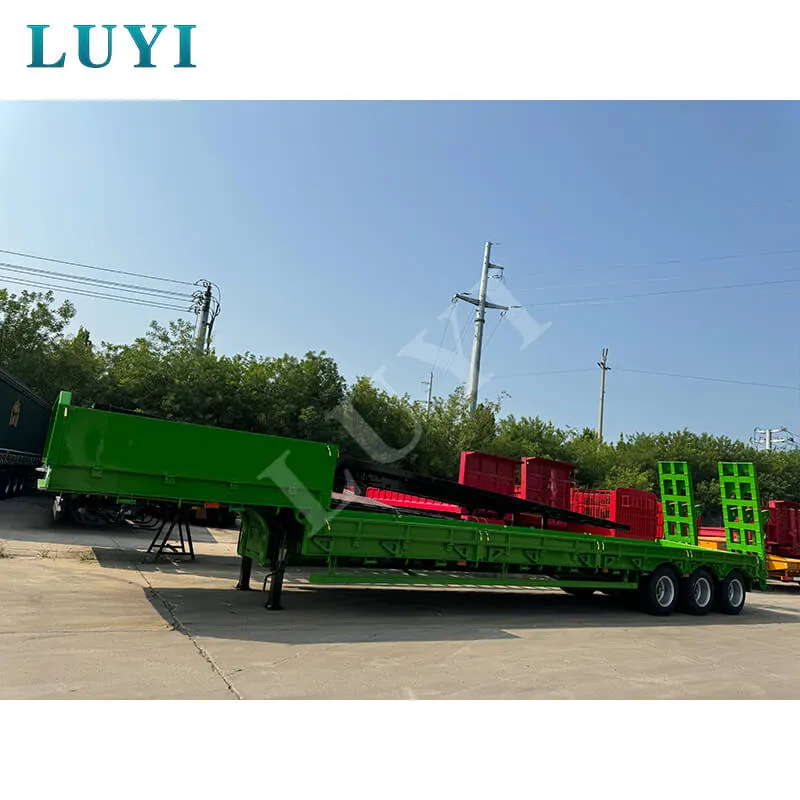 LUYI AUTO 3‑axle low‑bed semi‑trailer