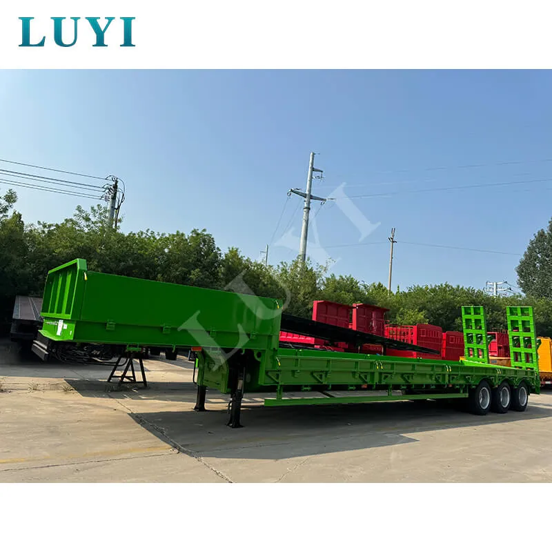 3‑axle low‑bed semi‑trailer
