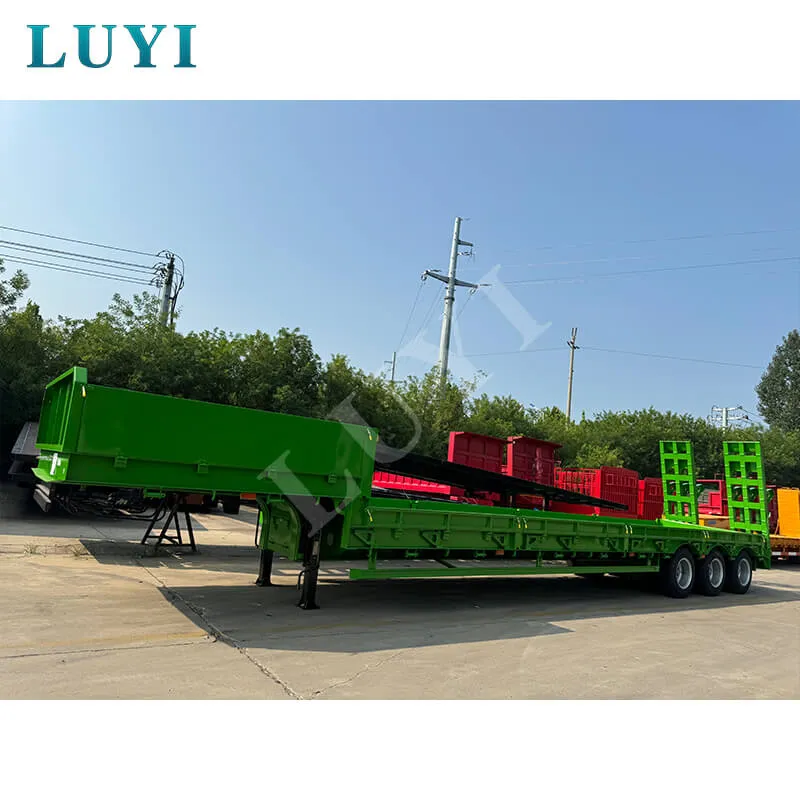 3‑axle low‑bed semi‑trailer
