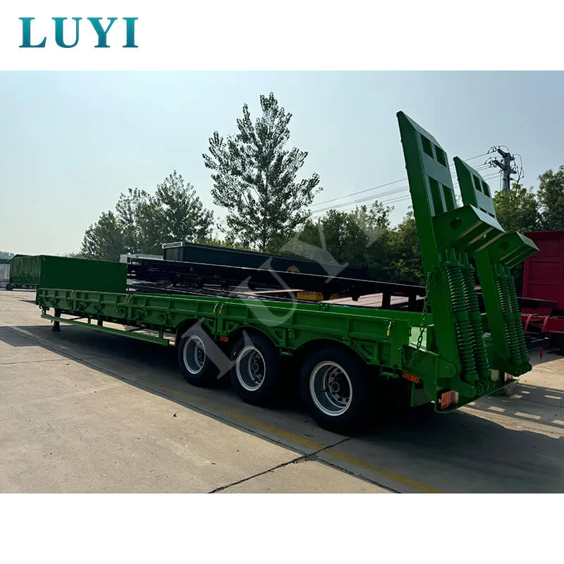 3‑axle low‑bed semi‑trailer