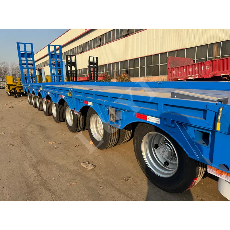 8‑axle low‑bed semi‑trailer