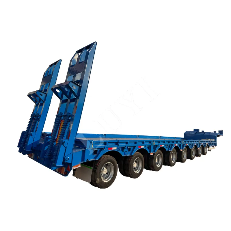 8‑axle low‑bed semi‑trailer