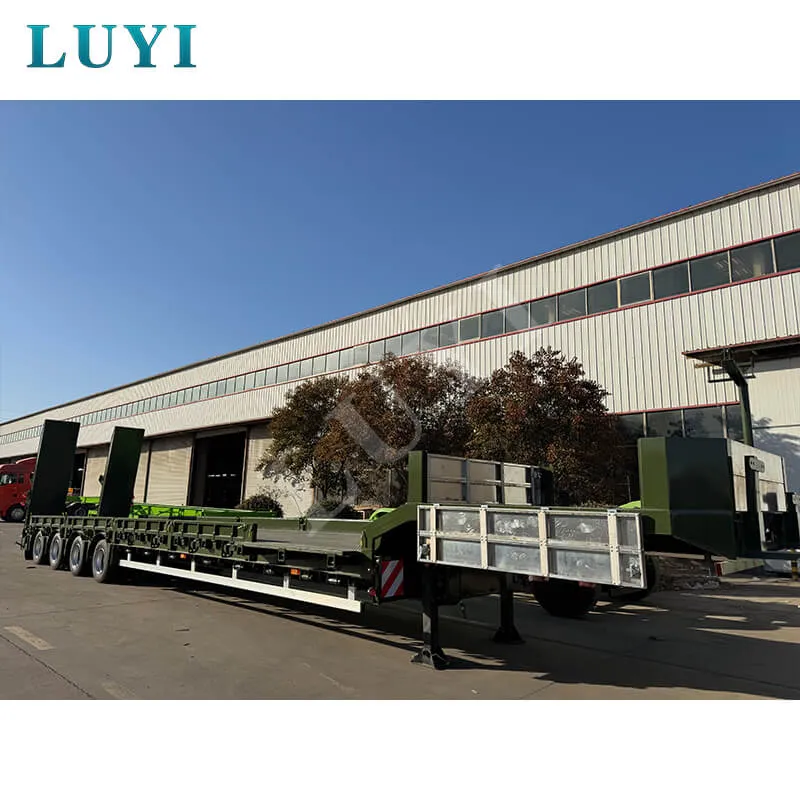4‑axle low‑bed semi‑trailer