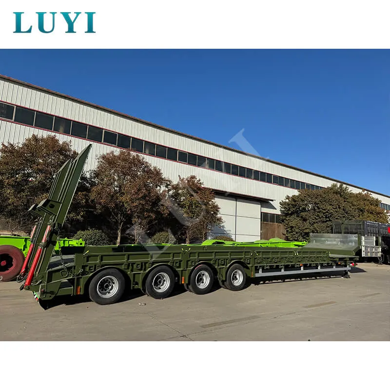 4‑axle low‑bed semi‑trailer