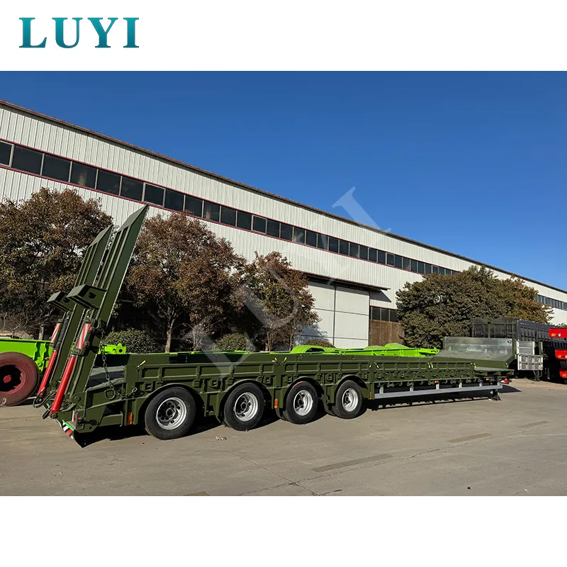 4‑axle low‑bed semi‑trailer