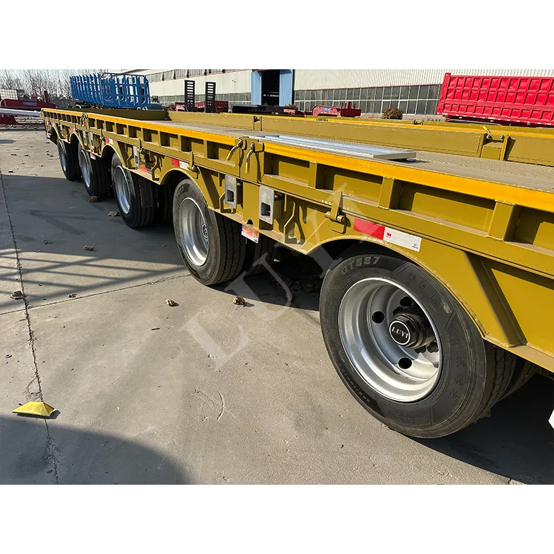 16‑meter extendable 80‑ton low‑bed semi‑trailer