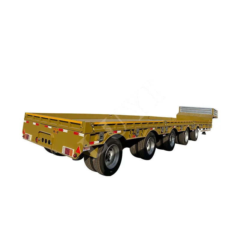 16‑meter extendable 80‑ton low‑bed semi‑trailer
