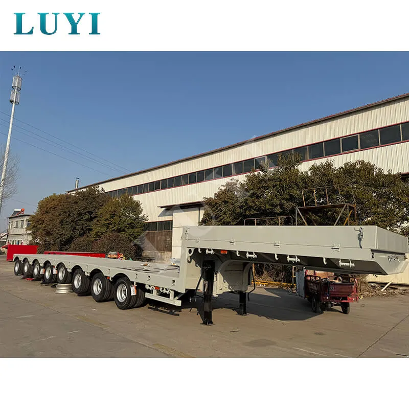 80‑ton 17‑meter 8‑axle low‑bed semi‑trailer