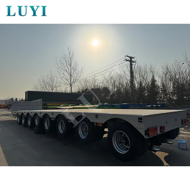 80‑ton 17‑meter 8‑axle low‑bed semi‑trailer