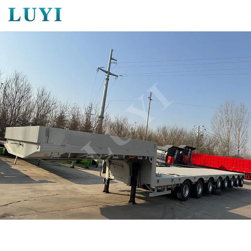 80‑ton 17‑meter 8‑axle low‑bed semi‑trailer
