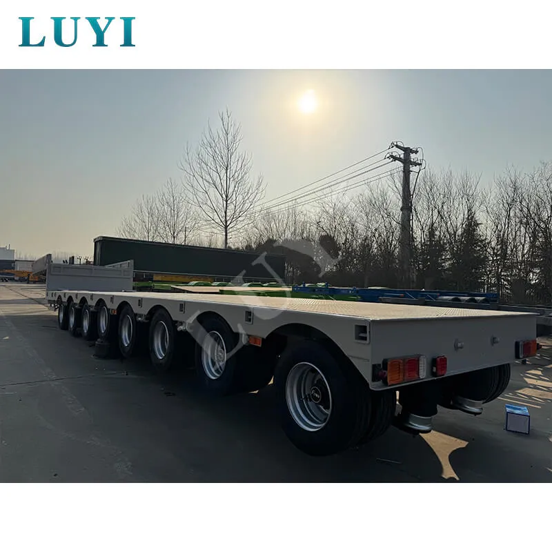 80‑ton 17‑meter 8‑axle low‑bed semi‑trailer