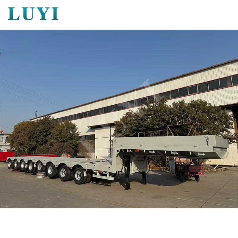 80‑ton 17‑meter 8‑axle low‑bed semi‑trailer