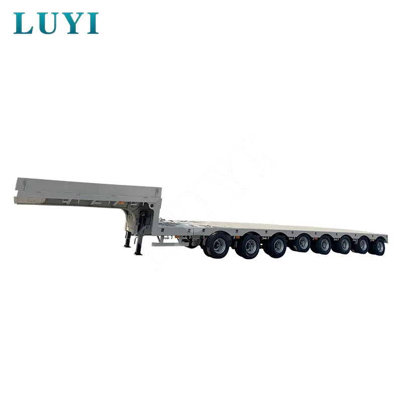 80‑ton 17‑meter 8‑axle low‑bed semi‑trailer
