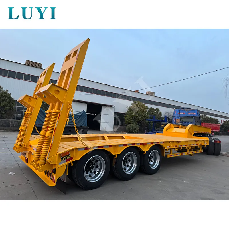 3‑axle low‑bed semi‑trailer