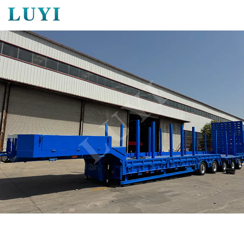 gooseneck low‑bed semi‑trailer