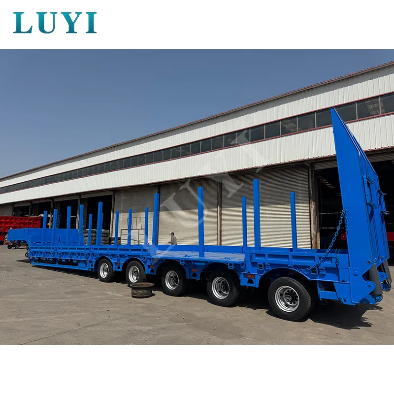 gooseneck low‑bed semi‑trailer