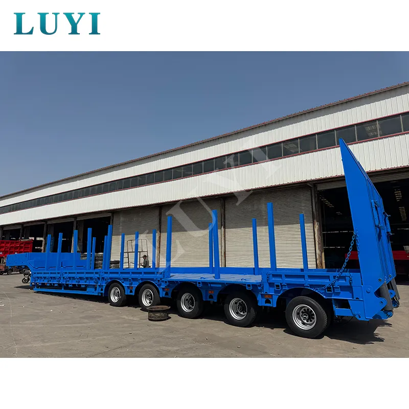 gooseneck low‑bed semi‑trailer