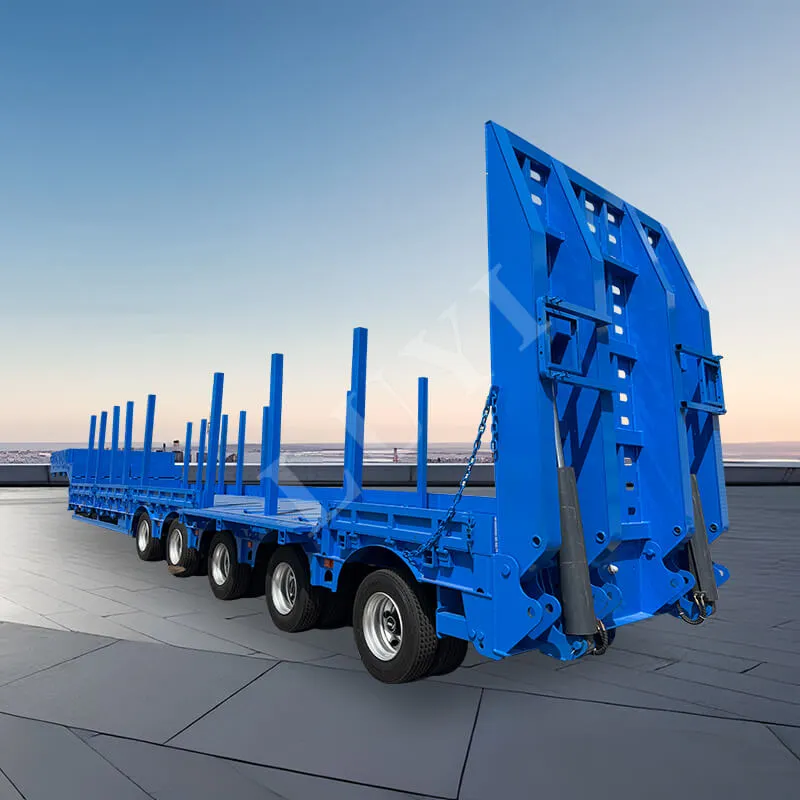 gooseneck low‑bed semi‑trailer