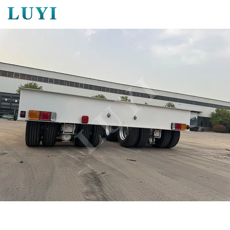 3‑line 6‑axle low‑bed flatbed semi‑trailer