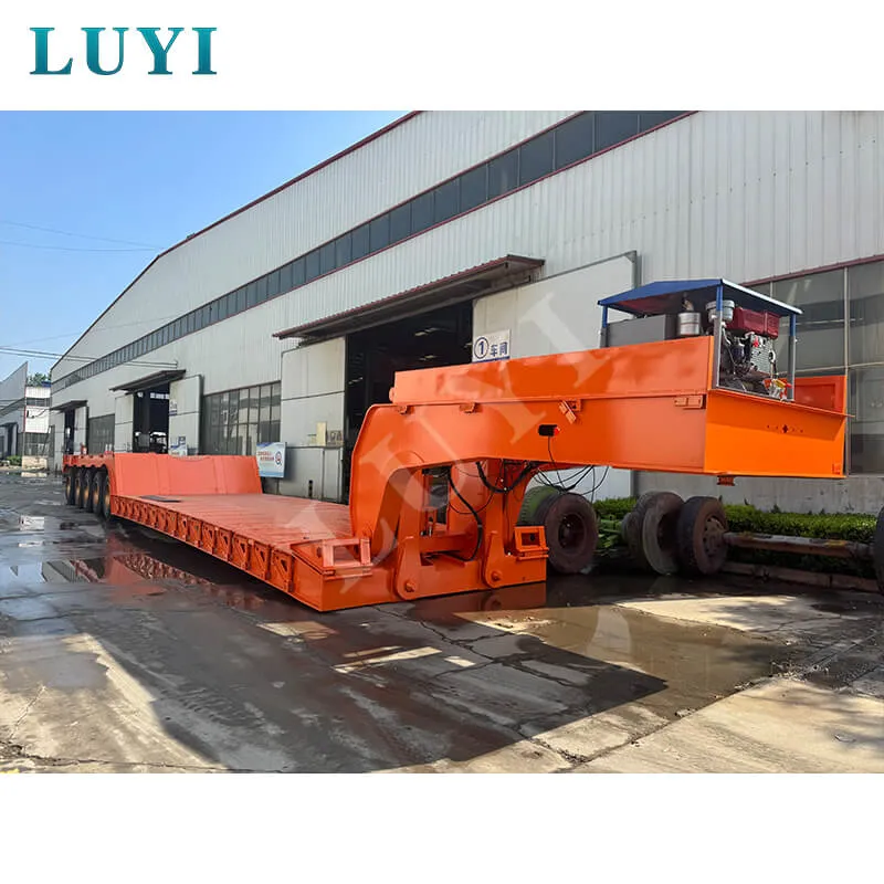 5‑axle gooseneck detachable low‑bed semi‑trailer