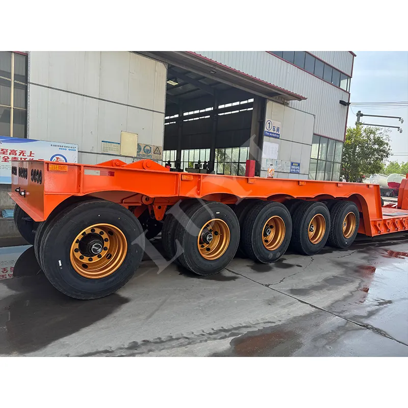 5‑axle gooseneck detachable low‑bed semi‑trailer