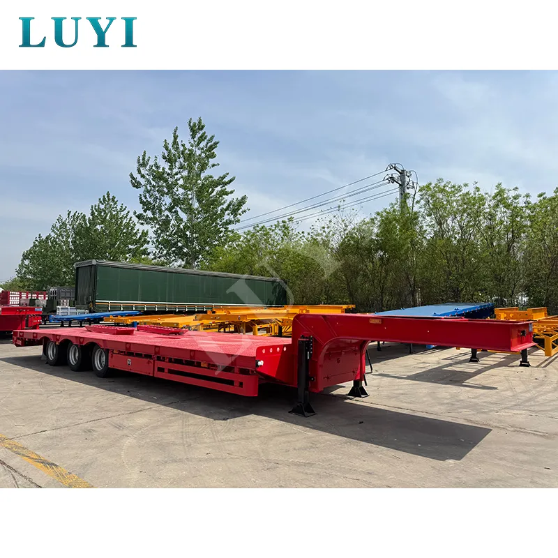 3‑axle 11m low‑bed semi‑trailer with 30‑60 tons load capacity