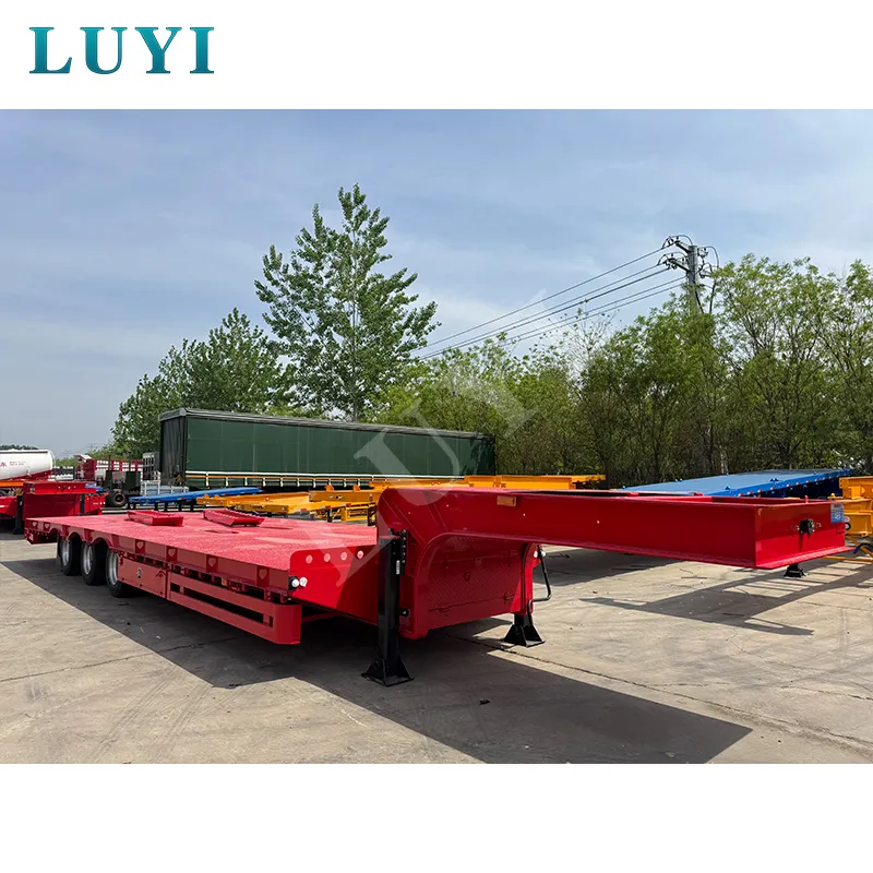 3‑axle 11m low‑bed semi‑trailer with 30‑60 tons load capacity