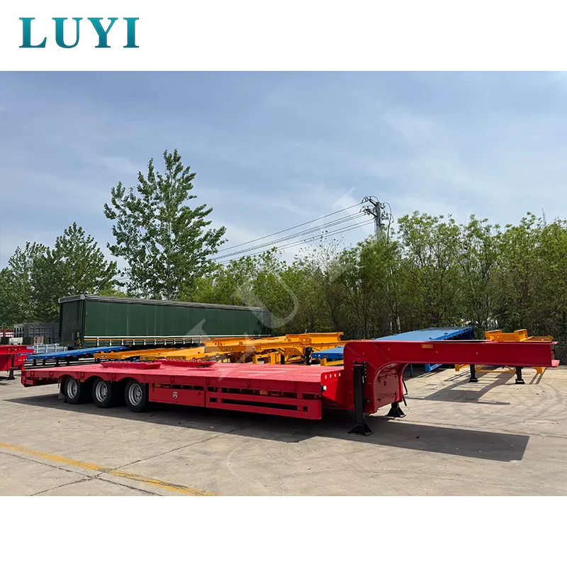 3‑axle 11m low‑bed semi‑trailer with 30‑60 tons load capacity
